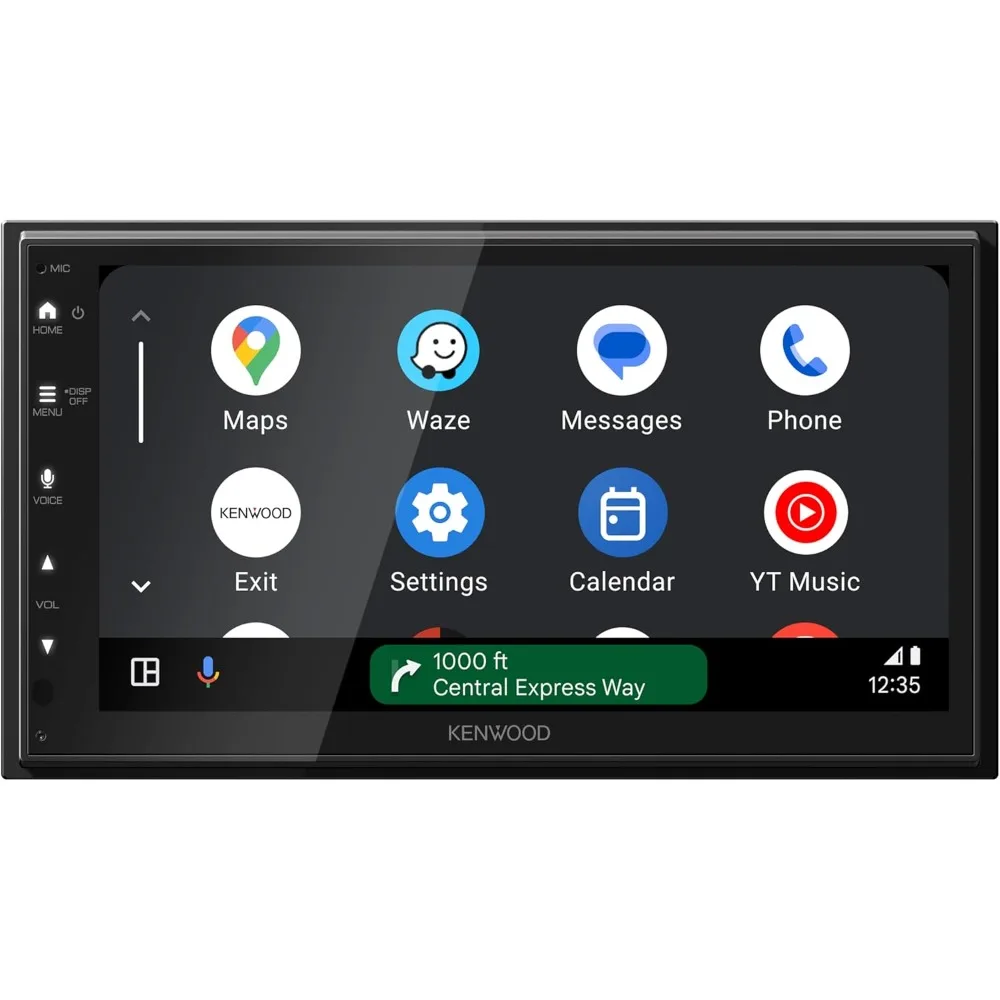 Receptor multimídia digital CarPlay Android Auto Bluetooth Touchscreen USB espelhamento