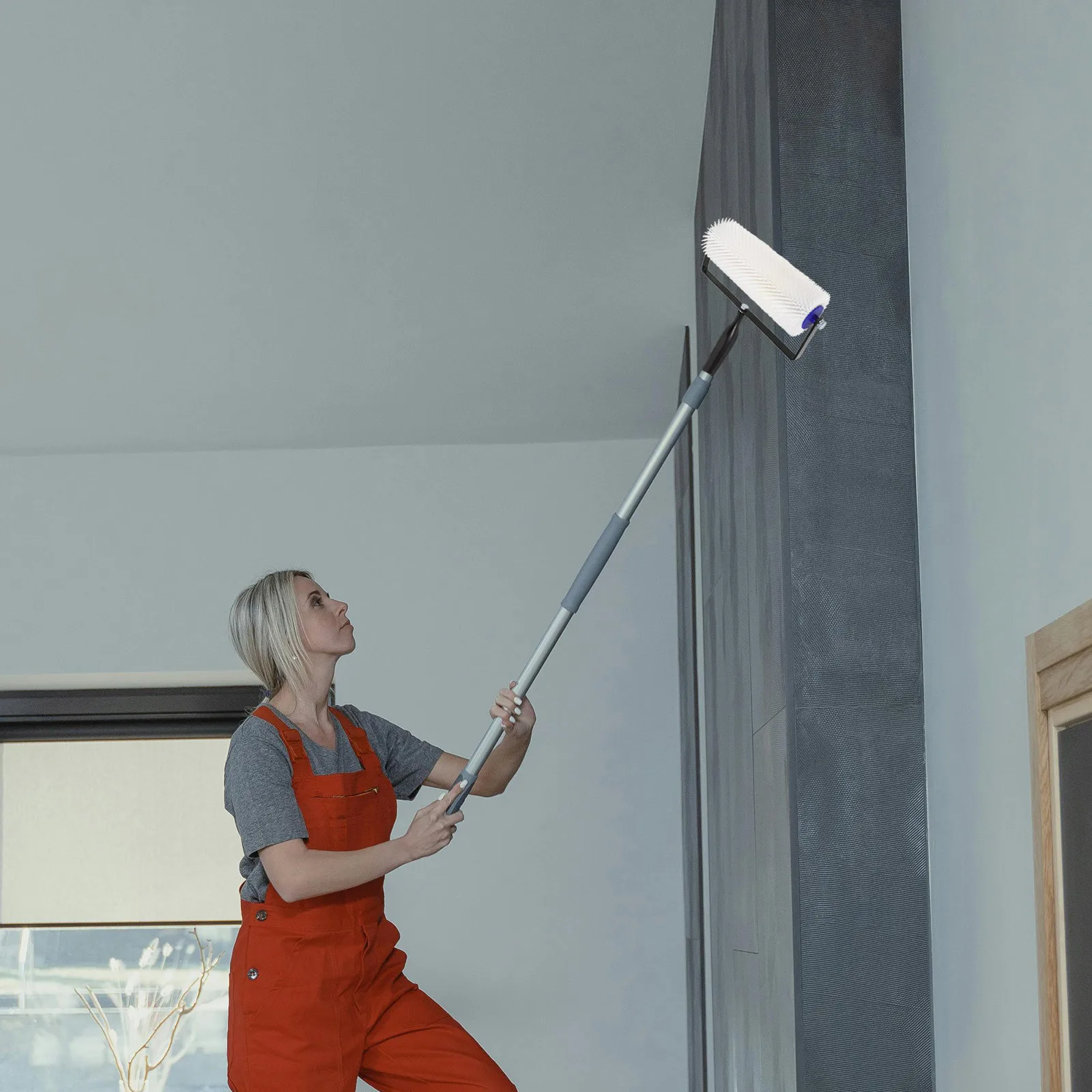 

Spiked Screed Flooring Roller For Self Leveling Epoxy Floor Paint Bubble Removal Tool Defoaming Device Hand Tools Latex