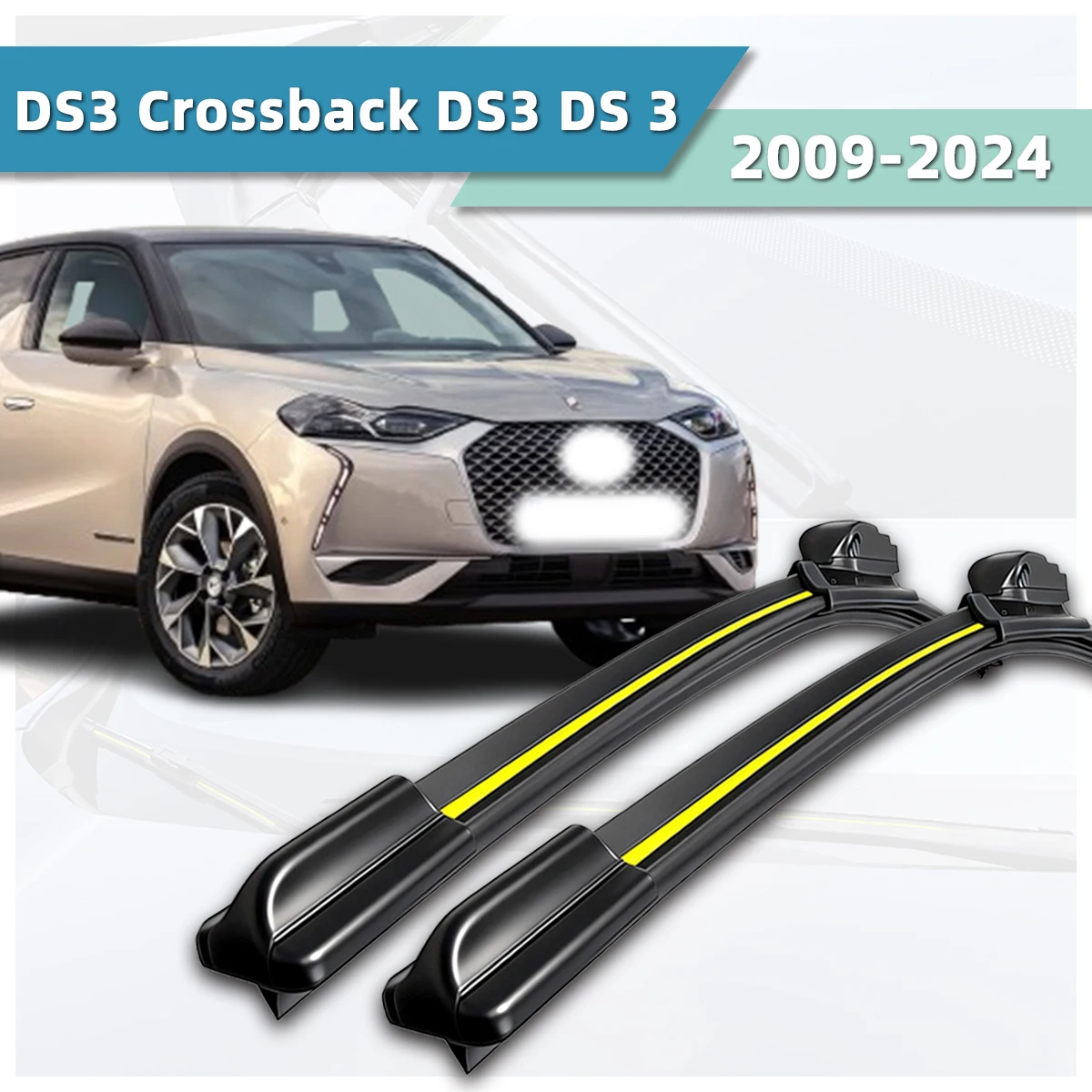 

Suitable For Citroen DS3 Crossback/DS3 DS 3 (2009-20124) Wipers All Day Stable Wear-Resistant And Durable Car Windshield Wipers
