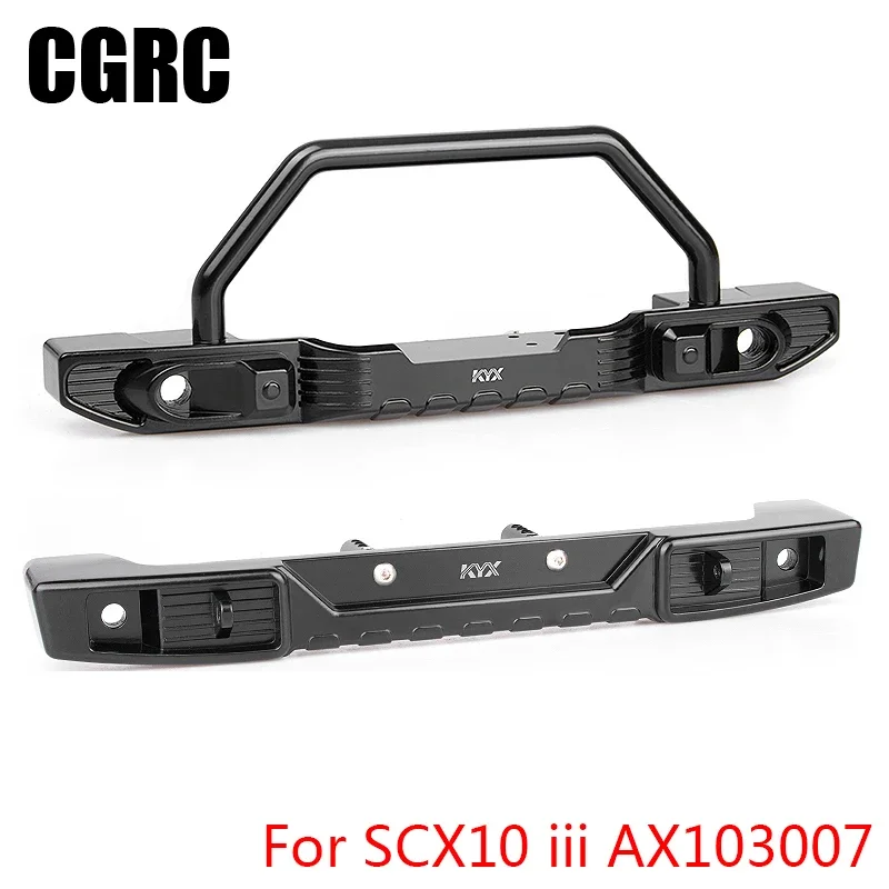 Metal Front Rear Bars Bumper Collision Avoidance for 1/10 RC Crawler Car AXIAL SCX10 III AX103007