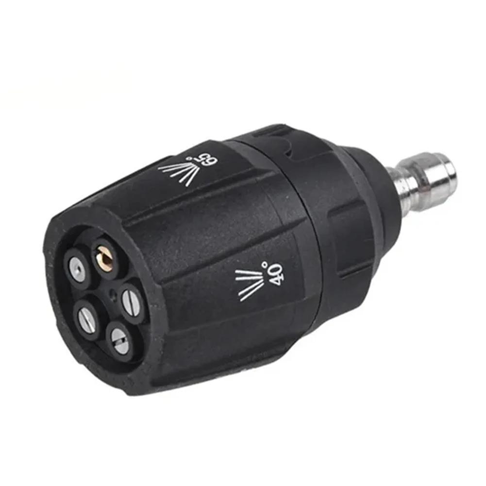 

Tackle Any Job Effortlessly With Our 5 In 1 High Power Adjustable Pressure Washer Nozzle Using Quick Connect System