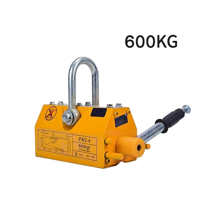 

Magnetic Lifter 600KG 400KG Heavy Duty Lifting Magnet Hoist For Doing Steel Projects Heavy Industry Hoisting Magnet