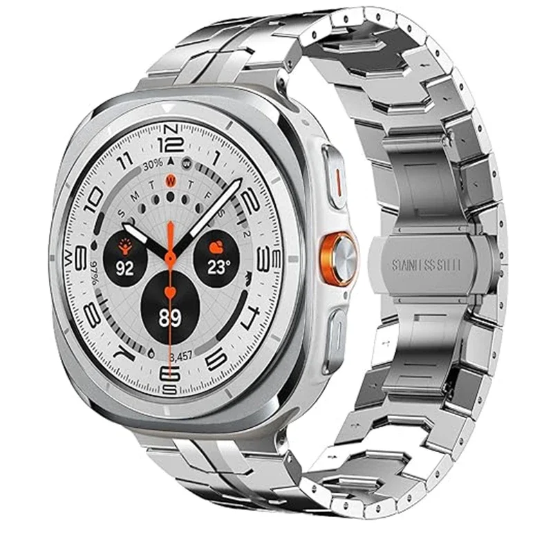 

Ремешок из нержавеющей стали для Samsung Galaxy Watch 7ultra 47 мм, металлический браслет для Galaxy Watch Ultra, без зазора