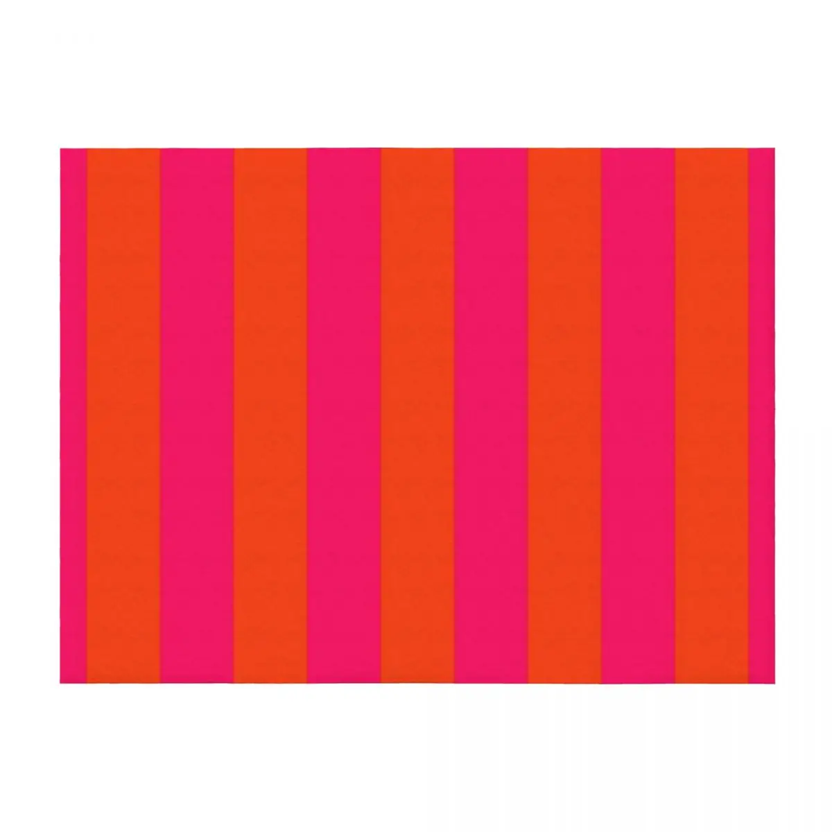 

Bright Neon Pink and Orange Vertical Cabana Tent Stripes Throw Blanket Shaggy Luxury Brand Decoratives Soft Beds Blankets