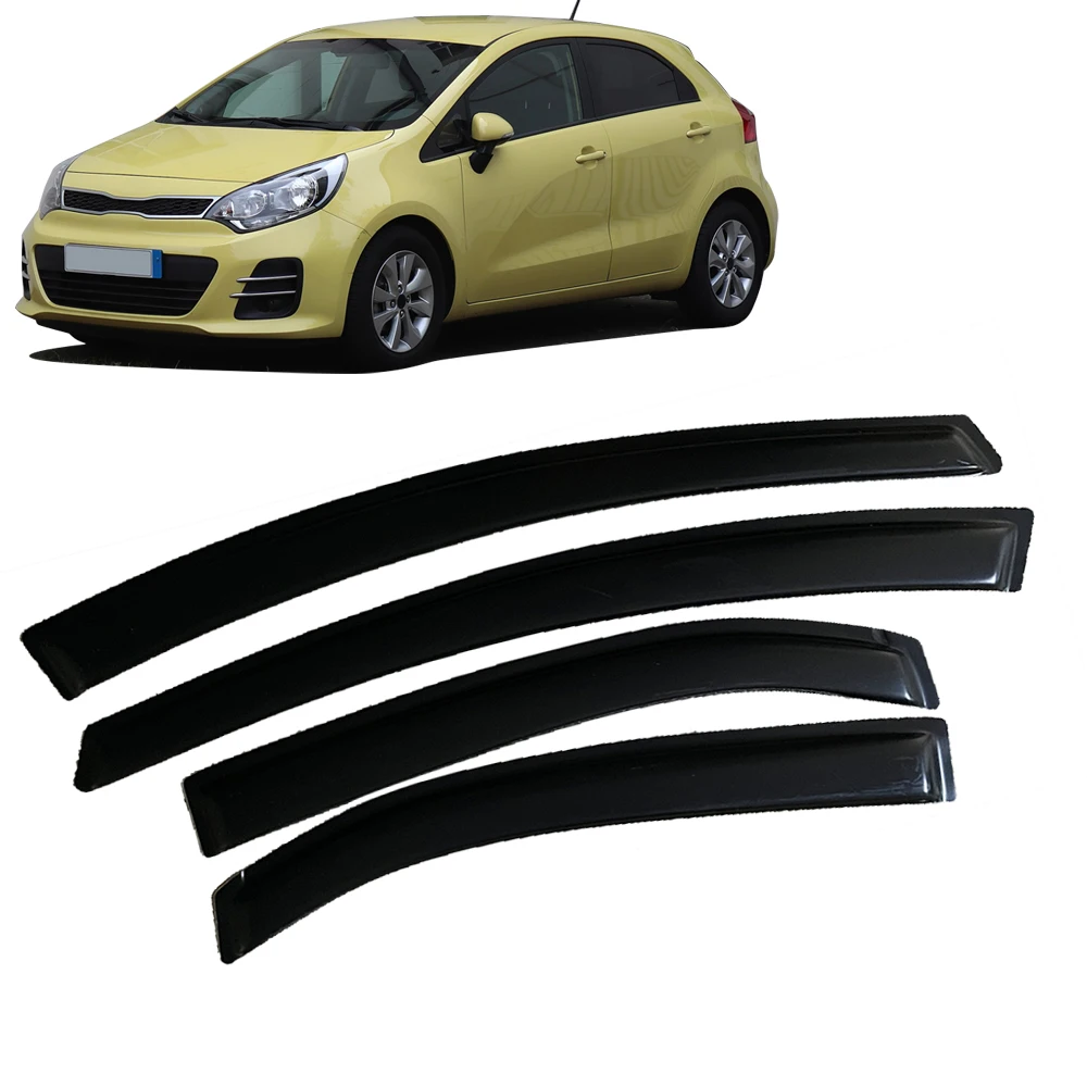 

Оконный козырек для KIA RIO K2 QB HATCHBACK 2011 2012 2013 2014 2015 2016 2017, ветрозащитные дефлекторы, защита от дождя, дверной козырек, вентиляционные шторы