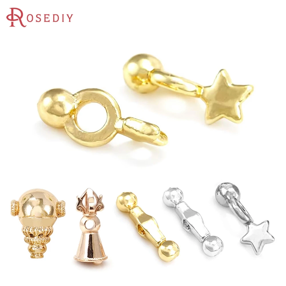 

18K Gold Color Brass Bracelets Beads Spacer Beads High Quality Necklace Earrings Jewelry Diy Accessories Making Supplies