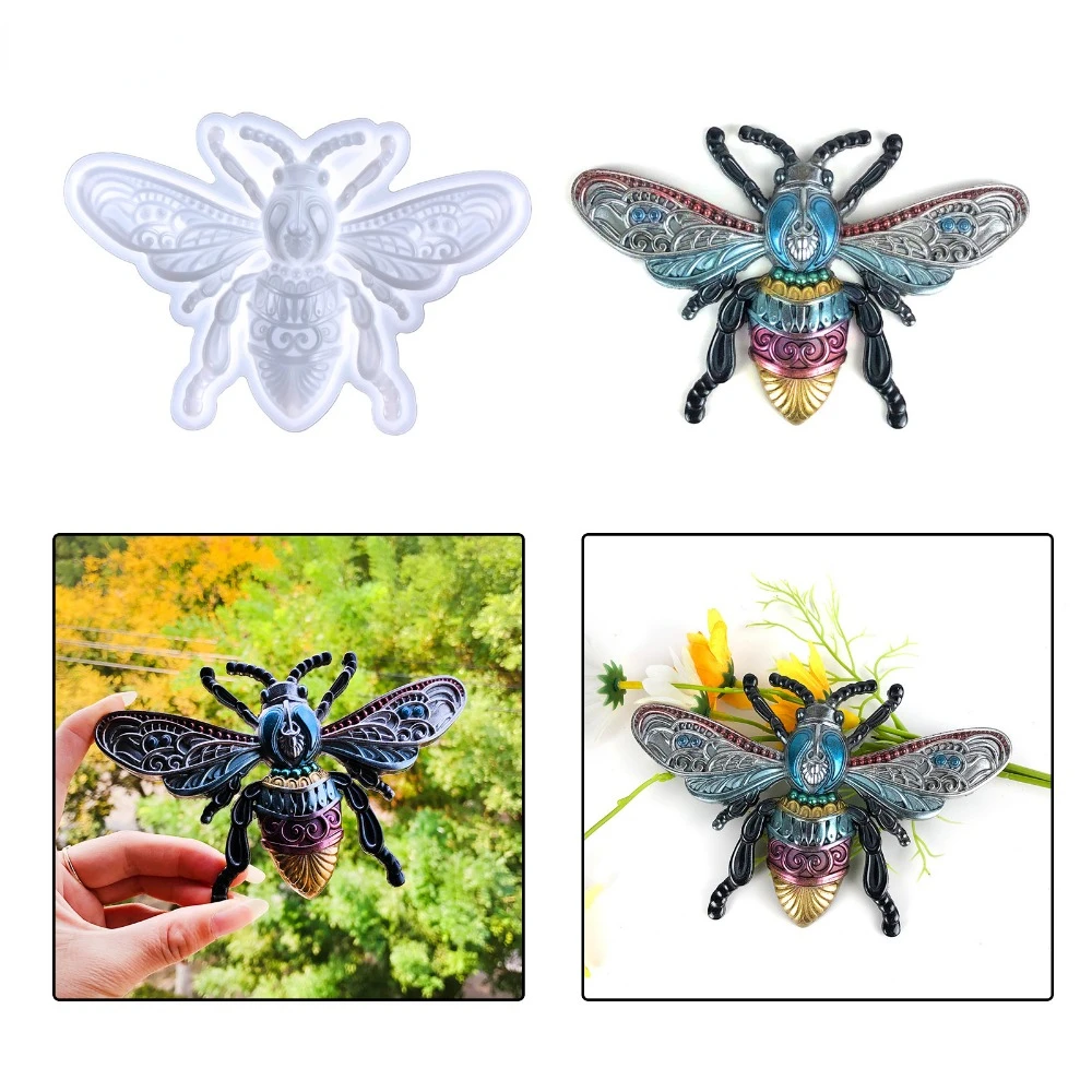 

3D Bees Wall Decoration Silicone Mold DIY Handicraft Wall Living Room Desktop Decoration Epoxy Resin Molds