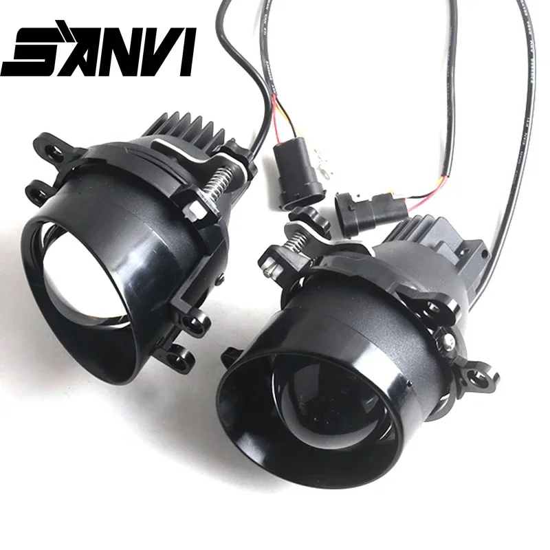 

Sanvi 3 inch 12V 52W 5500K Car Bi LED Projector Lens Fog Light Headlight For Toyota Camry Corolla Prius Universal