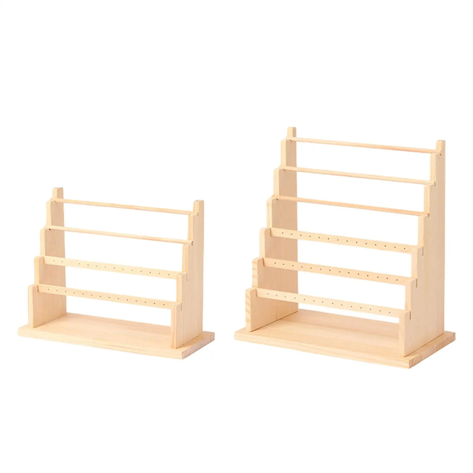 

Earrings Display Stand Wooden Decor Rings Organizer for Show Bedroom Stores