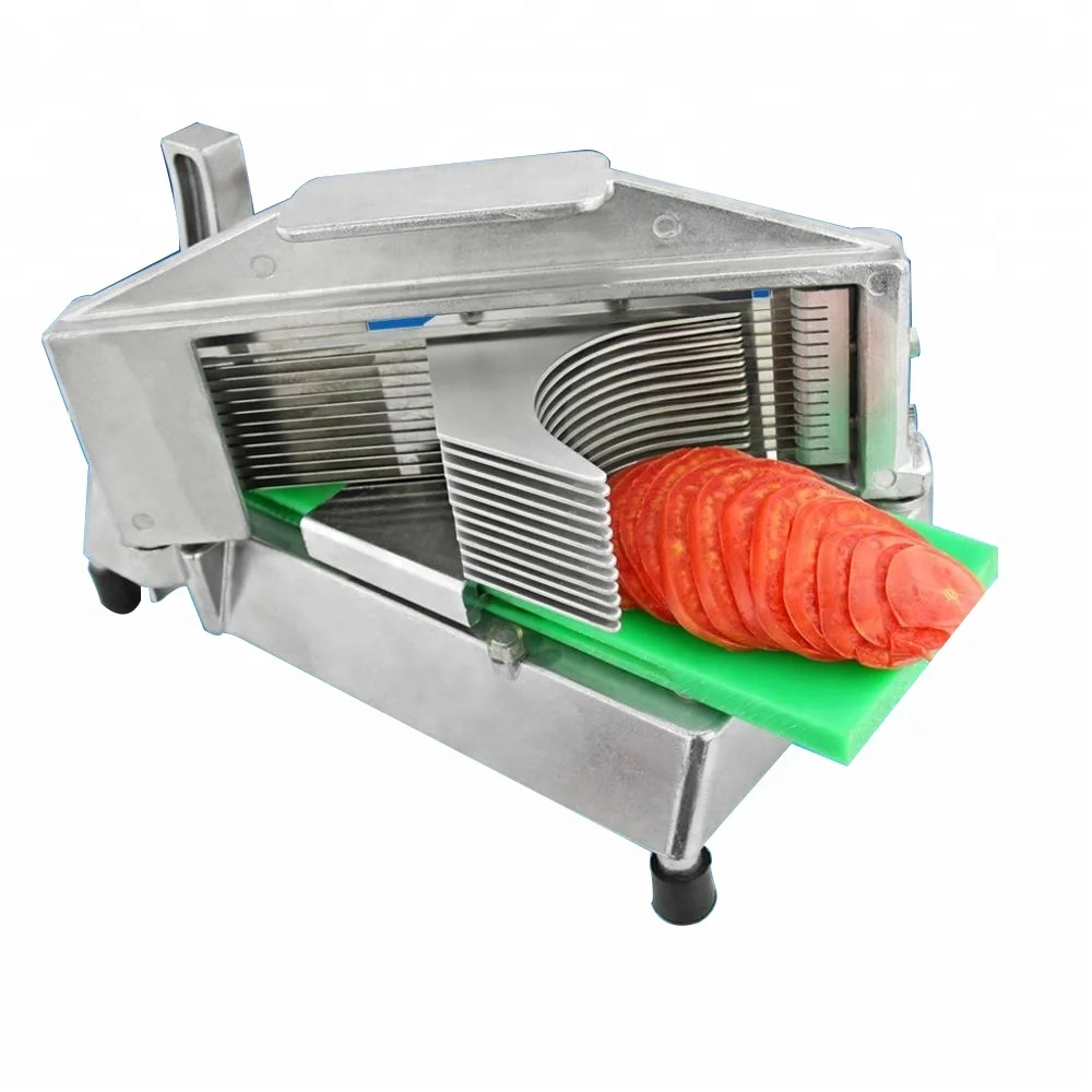 

Commercial Stainless Steel Slim Manual Fruit Slicer Lemon / Tomato / Onion Slicer Fruit Cutter Slicing Tools