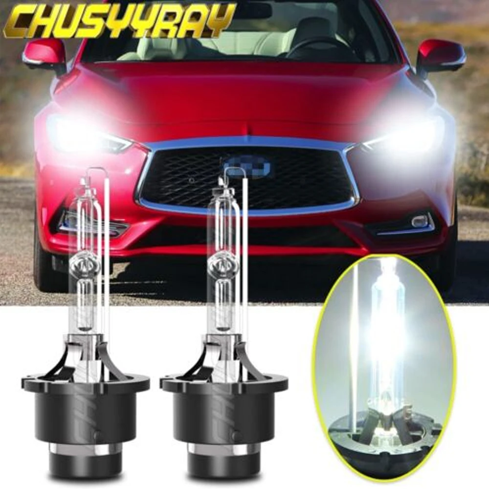 

CHUSYYRAY Car lights 2x Compatible For Infinti Q60 QX70 2014 2015 G37 35W D2S HID Xenon Headlight Bulbs Lamp Car accsesories