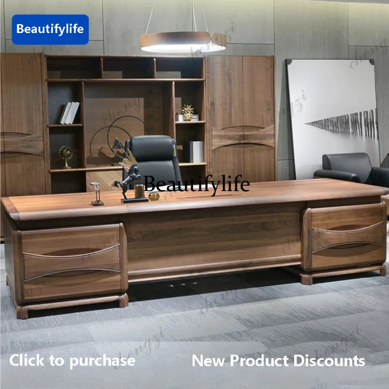 C45  L Shape Asthetic Designer Table Luxury Manager Asthetic Modern Executive Desk Drawers Conference Mesa Para Computador