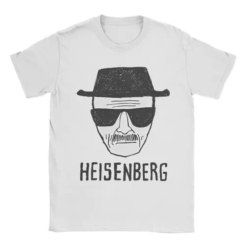 Imagen 1 del producto Breaking Bad Heisenberg dibujo Merch hombres mujeres camiseta 100% algodón camiseta impresa Tops camiseta