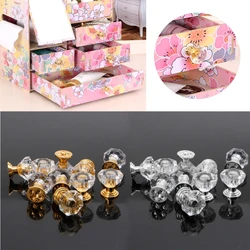 10 Pcs Clear Acrylic Cabinet Cupboard Pulls Wardrobe Small Handle Jewelry Box Plastic Knobs Bedroom Kitchen Drawer Pull