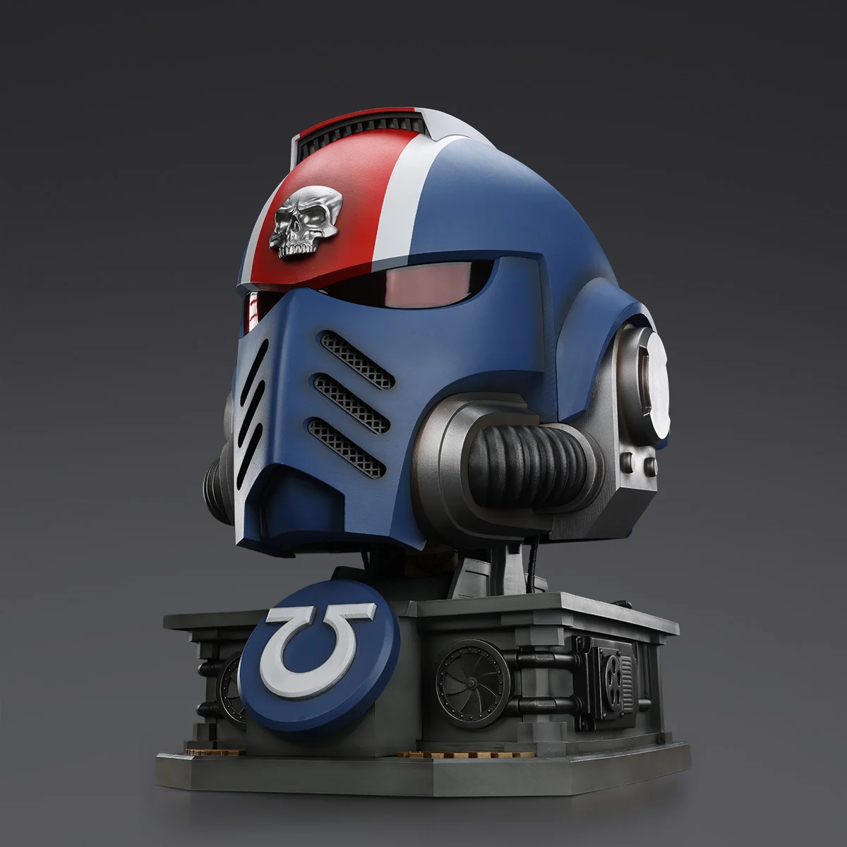 خوذة JOYTOY Warhammer 40K Titus' MKX 1:1 ألعاب شخصيات الحركة نموذج Titus مشاة البحرية الفضائية 2 مجموعة خوذات الترامارين