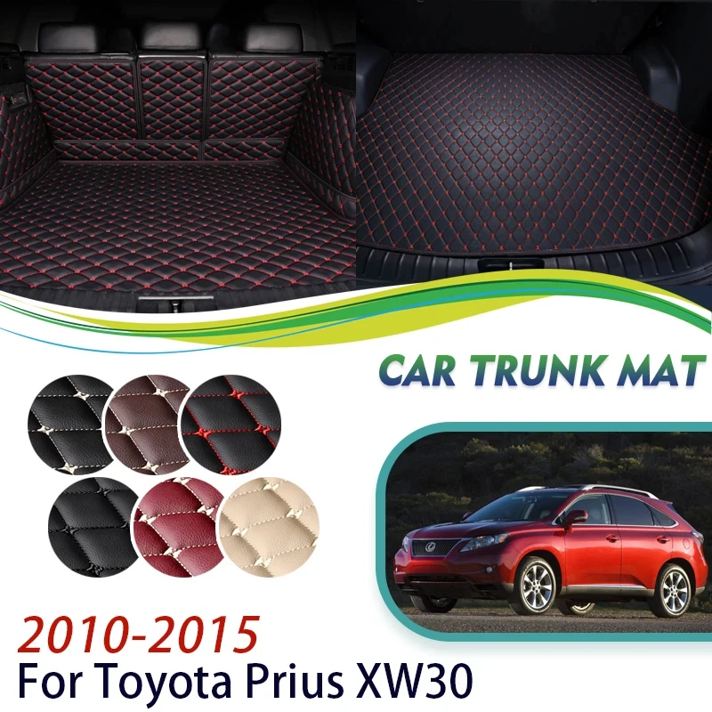 

Car Rear Trunk Mat For Toyota Prius XW30 2010~2015 5 Seats Waterproof Carpet Car Mats Luxury Car Accessories Interior Decoration