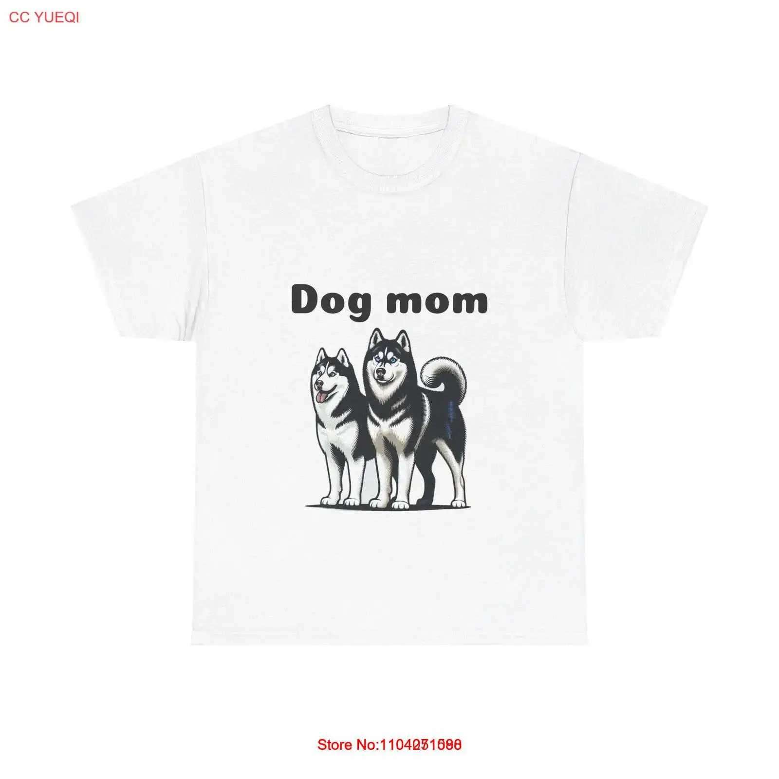 Dog Mom T-Shirt Funny Graphic T-Shirt Puppy Dog Mom Dog Person Dog Mom T-Shirt