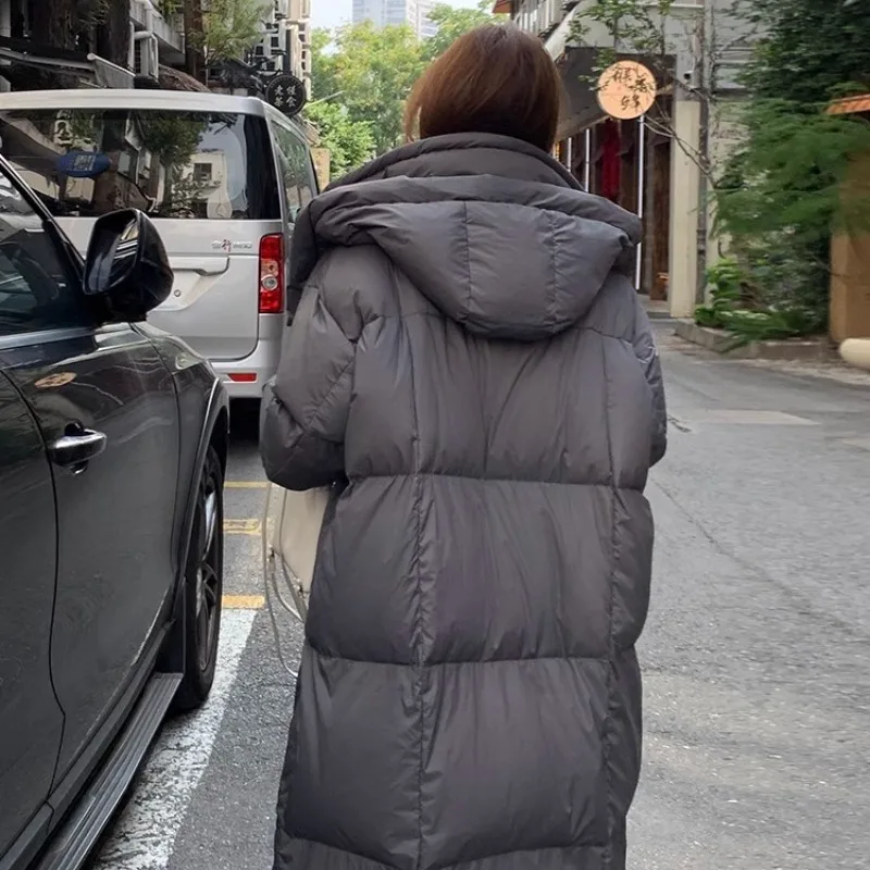 Jaket Musim Dingin Wanita Model Amerika Terbaru 2025, Lengan Panjang, Tebal, Berkerudung, Bahan Katun, Model Roti, Outerwear Serbaguna