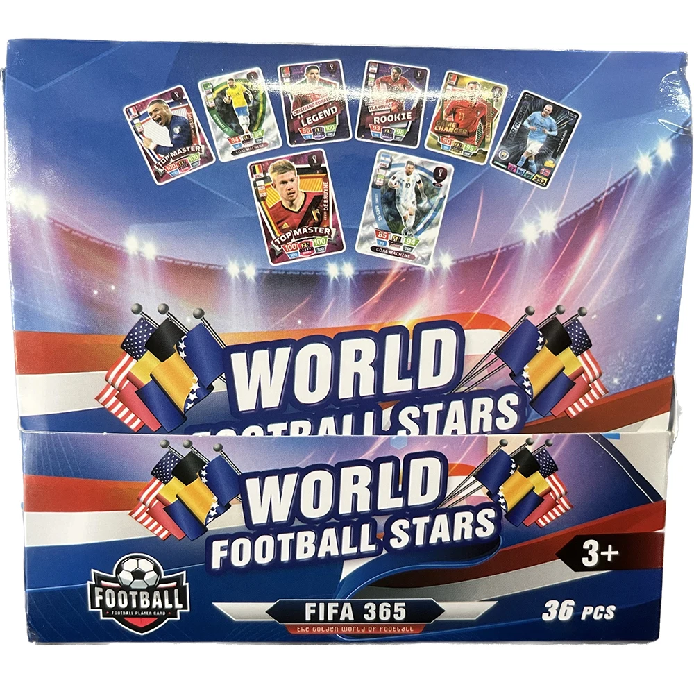 

9-335Pcs/Box World Football Stars 9 Cards Per Pack Cards Gold Card Of The World's Greatest Soccer Stars Collection Gift