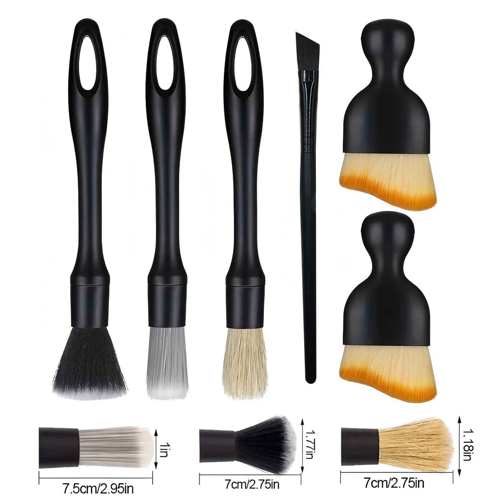Car Cleaning Brushes Kit Auto-interieur Detaillering Stofborstel Voertuig Microfiber Veegborstel Auto Wielgat Wassen Gereedschap
