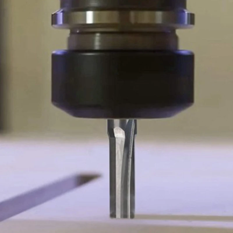 Espiral Carbide End Mill Cutter Bits, 2 Flautas, Cortadores de ferramentas para CNC Router, Compressão Madeira, 3.175x17mm, 5Pcs