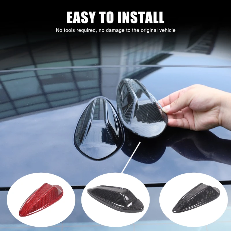 

For BMW 2 3 4 Series M2 M3 M4 X7 G42 G20 G87 G80 G82 2023-25 Carbon Fiber Car Roof Shark Fin Antenna Cover Trim Car Accessories