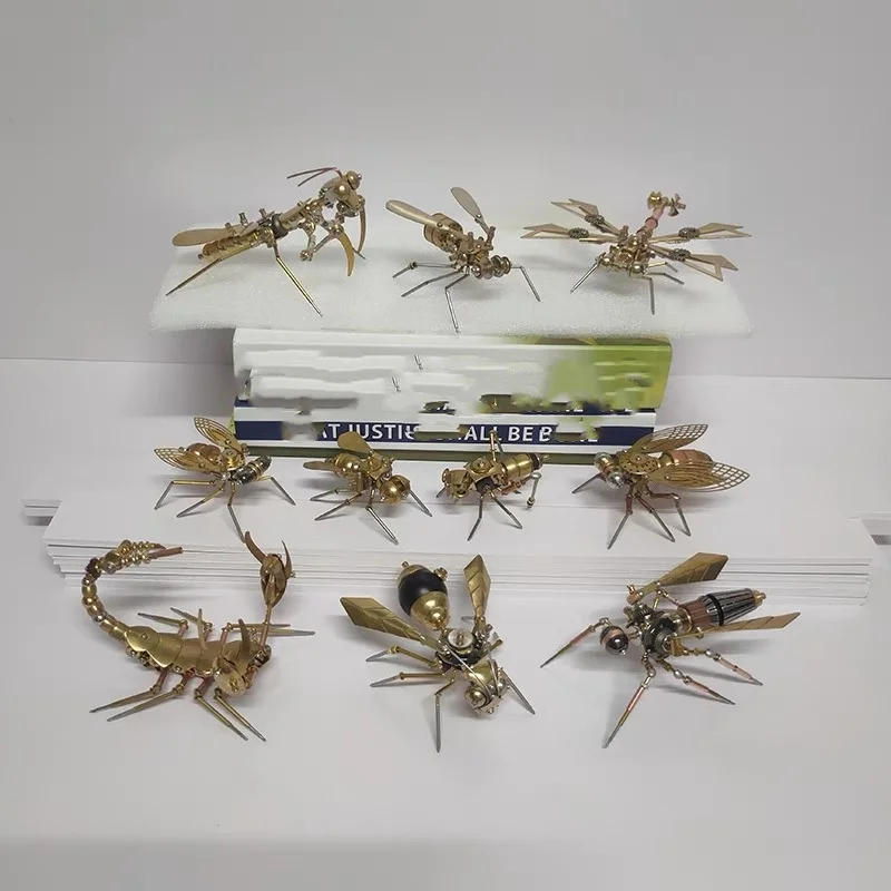 حشرة ميكانيكية ستيمبونك ، نموذج حشرات جيب كبير ، معدن يدوي الصنع ، حرف إبداعية ، هدية شخصية #6