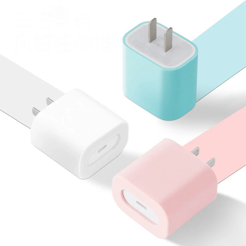 Cable Protector For iPhone 12 Fast Charging 18/20W Charger Head USB Data Line Protection Sleeve Protective