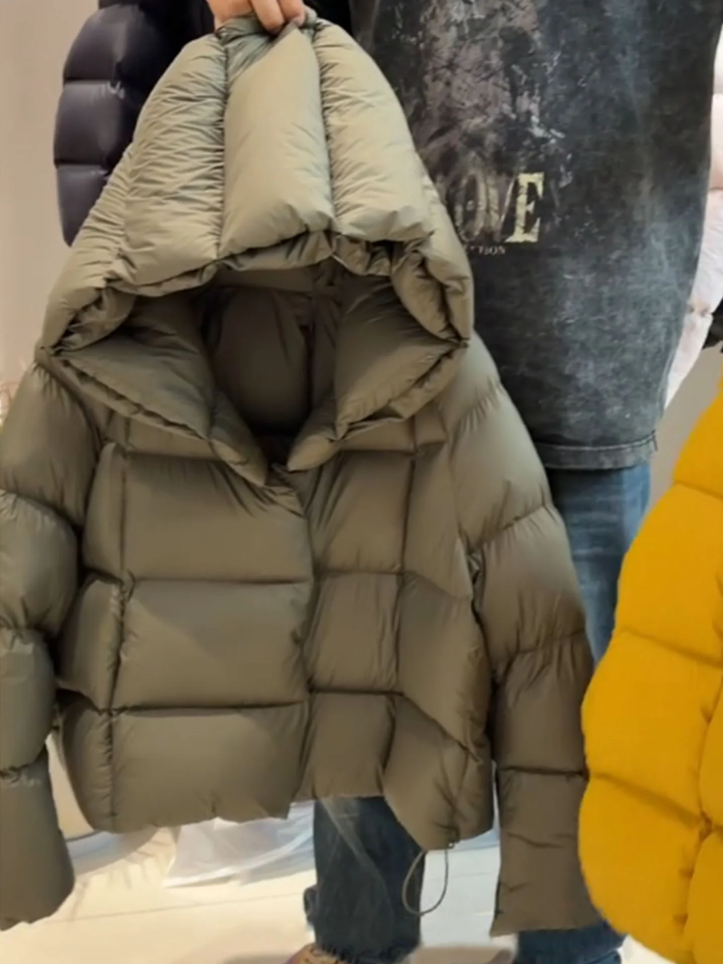 Einzigartige ort Thiened Damen Daunenjacke 2025, Winter, neue Sle-Mütze, integrierte Brotkleidung, kleine Größe, Thiened-Mantel
