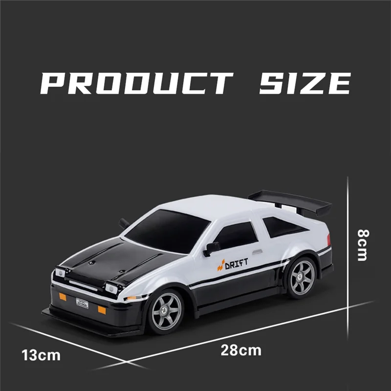 AS96-1:16 Samochód RC Drift, 25KM/H 2.4G 4WD Szybki Samochód RC Dla Dzieci, Z Oświetleniem LED, Dodatkowe Opony, Samochody RC Drift Dla Dorosłych Dura