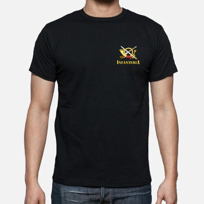 Spanish Army Force Infantería Men T-Shirt Short Sleeve Casual 100% Cotton O-Neck Summer TShirt