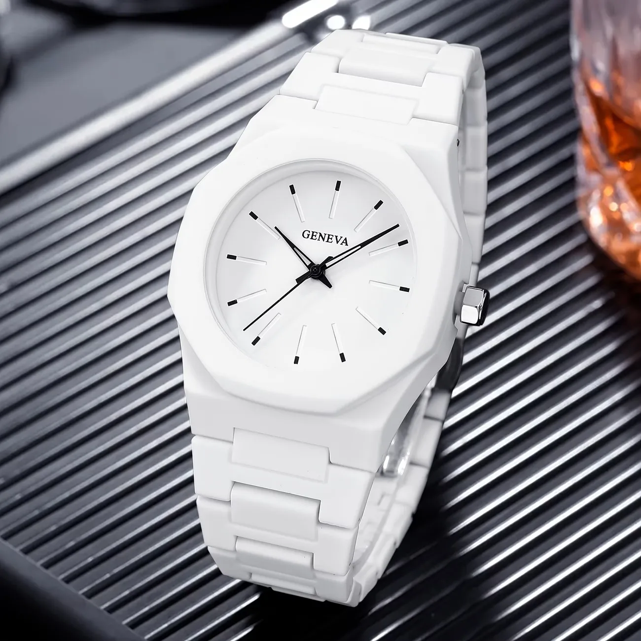 1Pc, Minimalist Men's Fashion Watch, Simple Men's Business Plastic Strap Quartz Watch, Men's Fashion Quartz Watch, Comfortable Casual Sports Style - Ideal Gift for Men