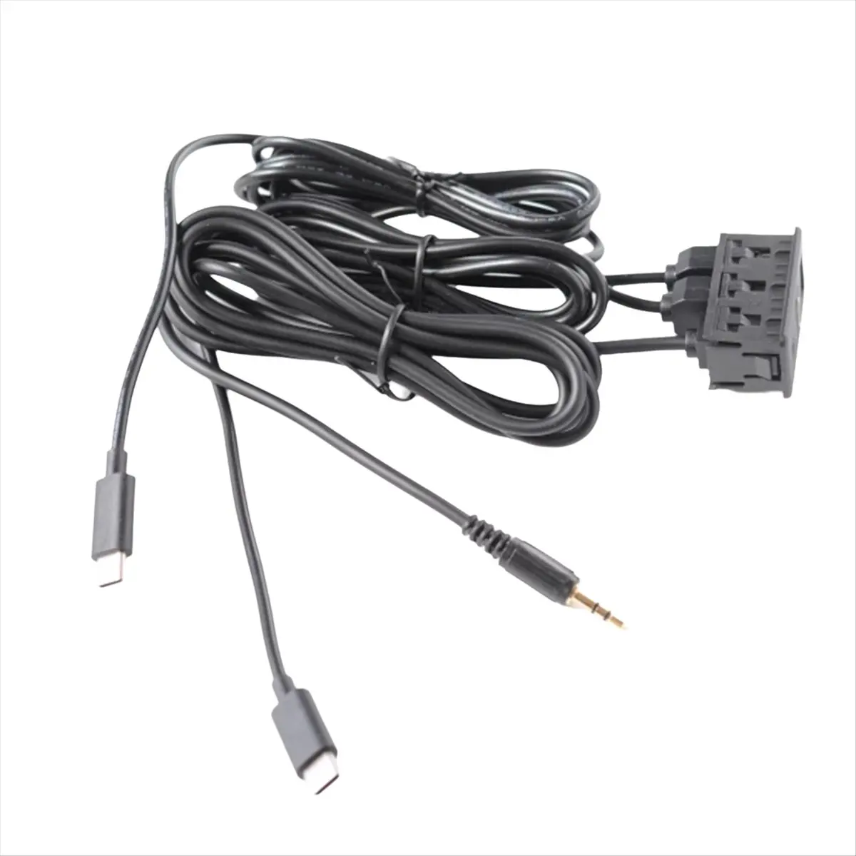 NCSMT Car Android Navigation Machine AUX Panel Double TYPE-C+AUX Input USB+AUX Interface Panel Extension Cable Adapter Pane
