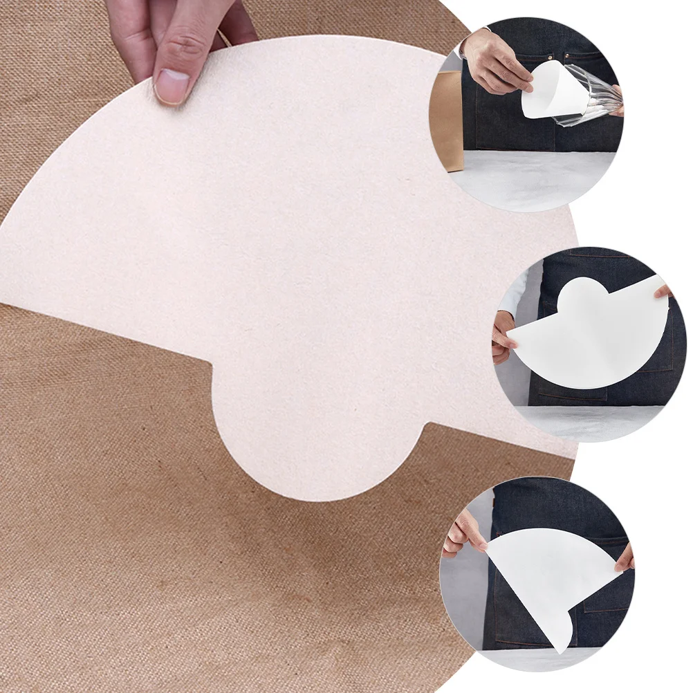 

40pcs Cone Disposable Filters For Coffee Filter Paper Cone Home Office Use Large Size Paper Coffee Filter Cones