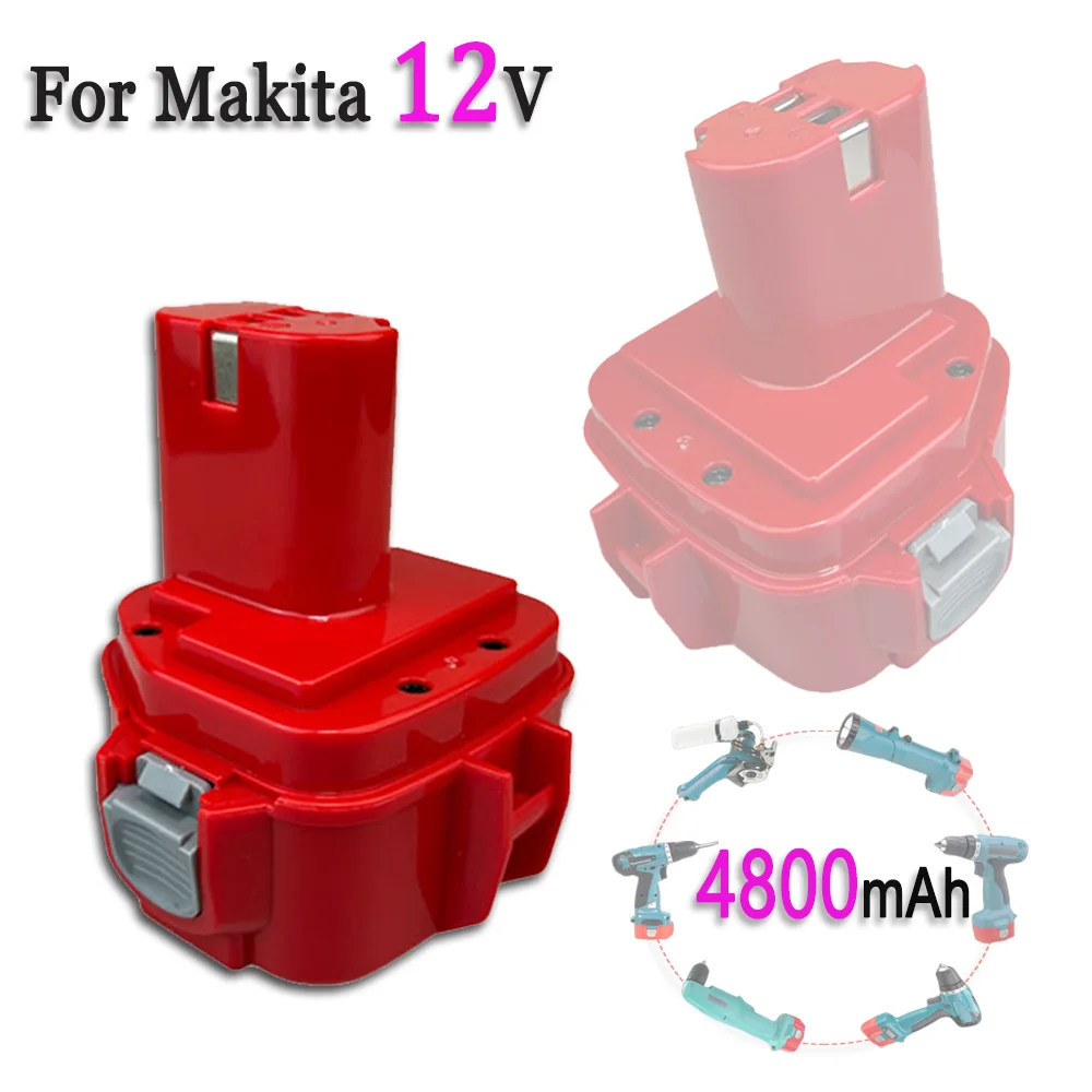 

For Makita 12V 4800mAh Battery ，Compatible PA12 1200 1220 1201 1222 1233SA/B1235 192681-5 Cordless Power Tools