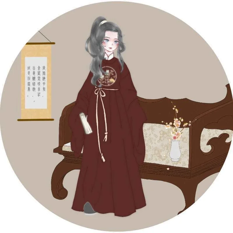 Hanfu Lang Gewaad Ming Dynastie Oude Chinese Kostuum Jurk Met Wijde Mouwen En Ronde Hals Traditionele Chinese Stijl Mannen En Vrouwen Dagelijks