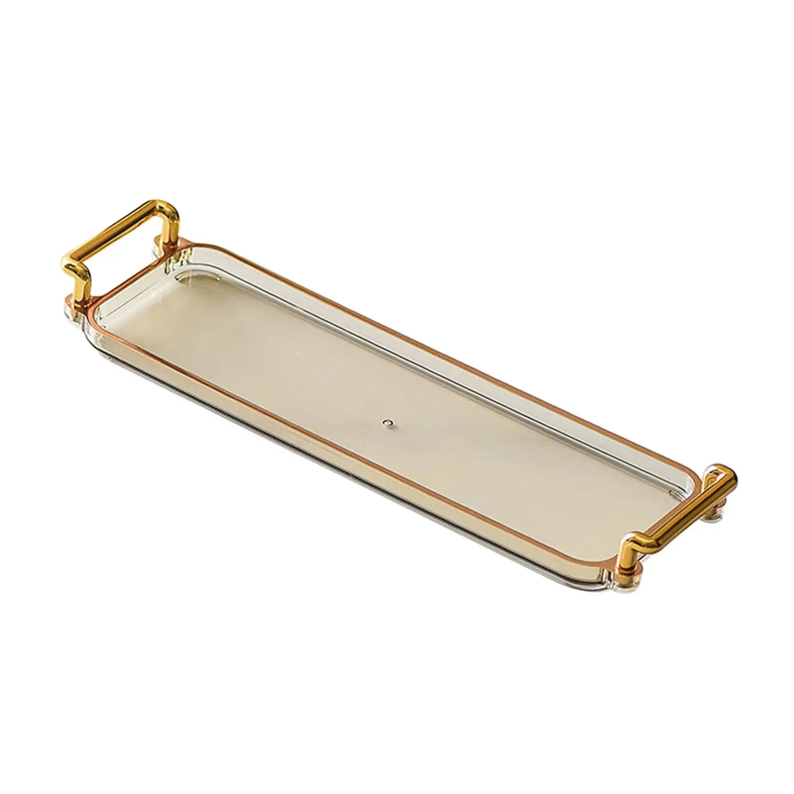 Rectangular Serving Platters Decorative Tray with Handles Food Holder Jewelry Tray Vanity Tray for Dressing Room Home Kitchen