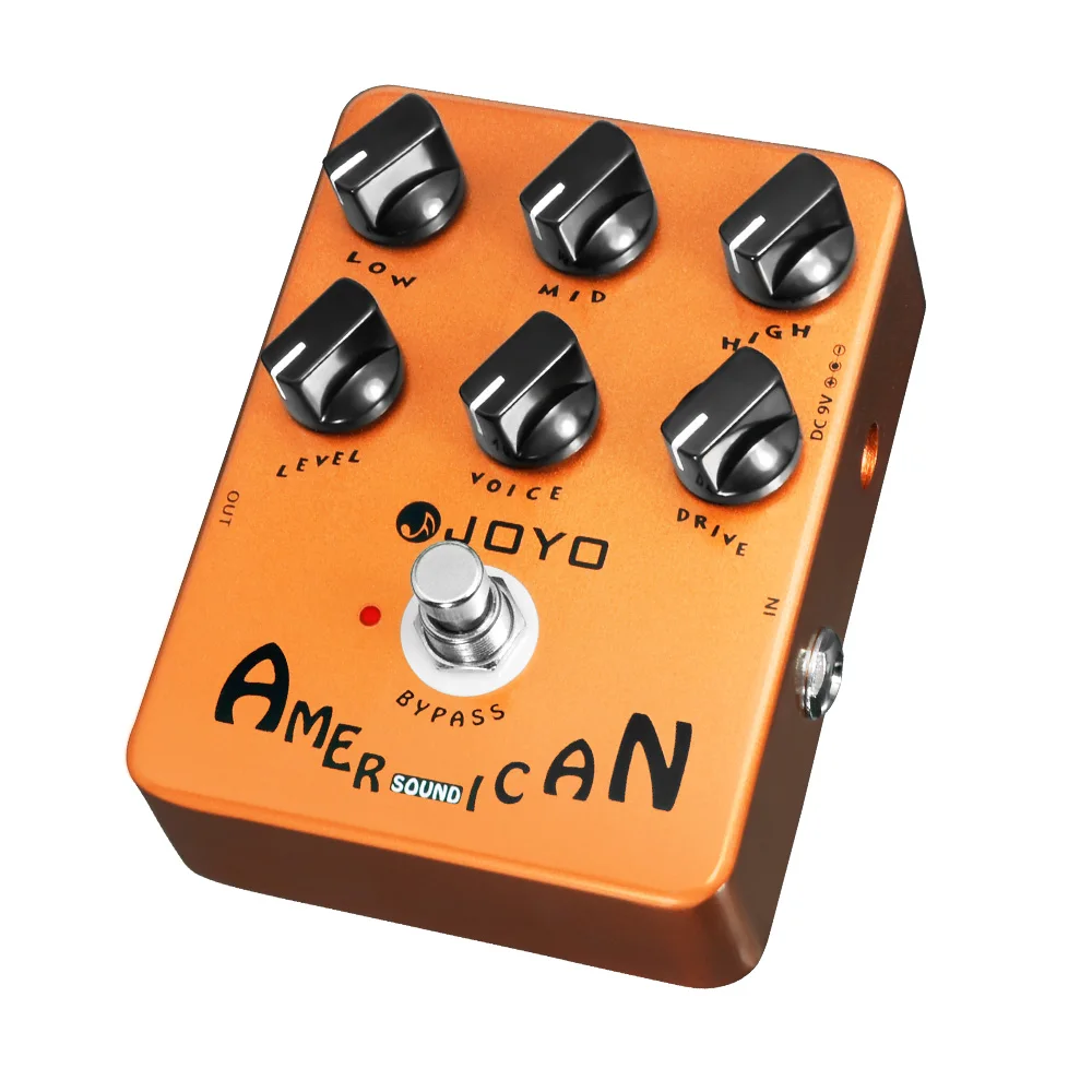 JOYO JF-14 American Sound Overdrive Guitar Effect Pedal from Clean to Overdrive Sound Fd 57 Deluxe Amplifier Simulation Pedal