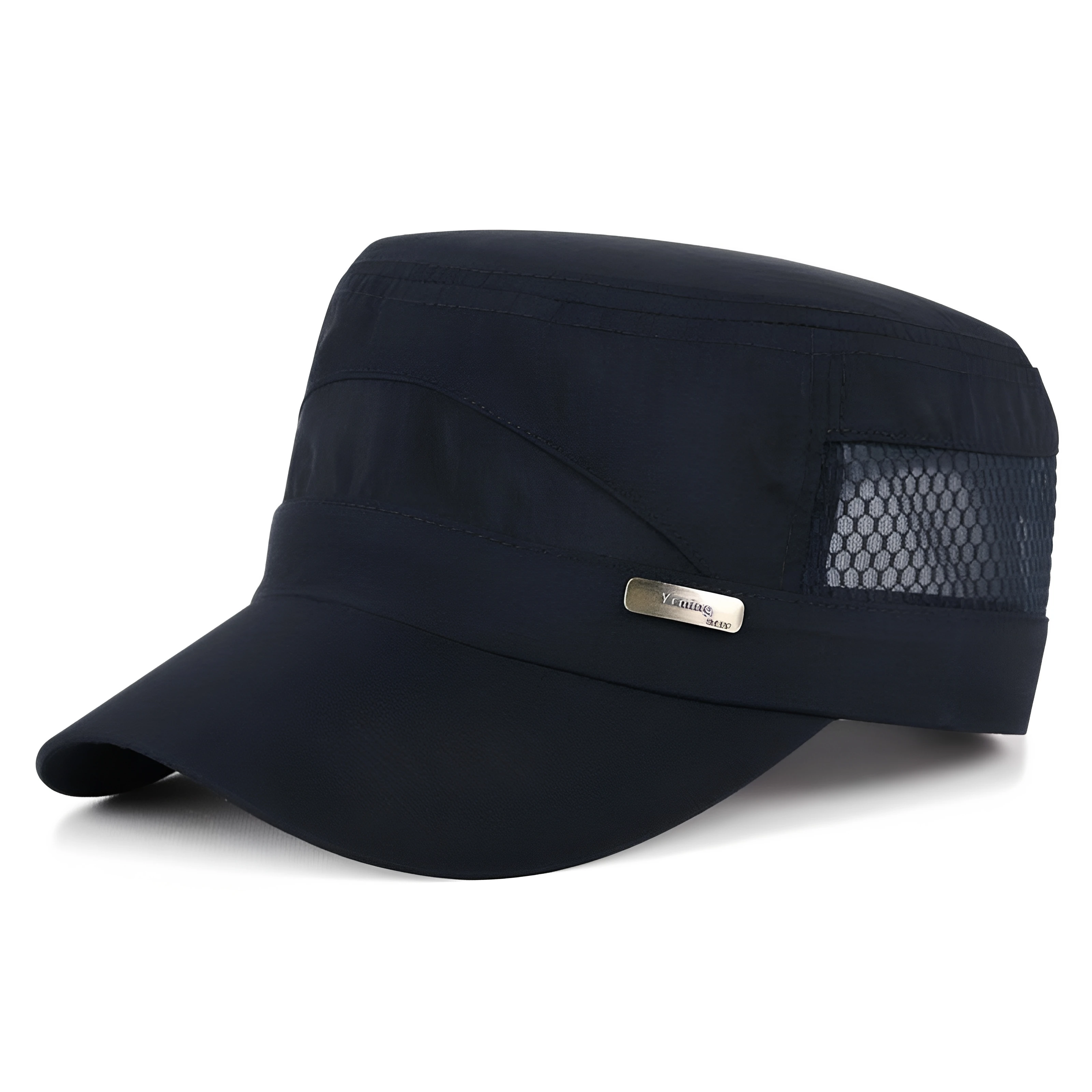 Men's Sun Protection Hat Breathable Quick Dry Outdoor Casual Cap Flat Top Spring Summer Fashionable Men's Headwear