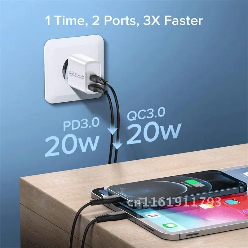 

20W PD USB Type C Charger LED Adapter Fast Phone Charge For iPhone 12 11 Pro Max X Xs Xr 7 AirPods iPad Huawei Xiaomi LG Samsung