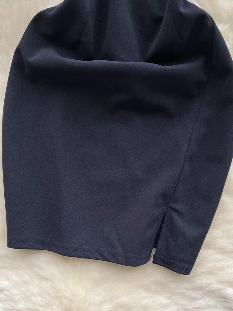 Robe moulante gothique noire pour femmes, Vintage, sans manches, épaules dénudées, robes de soirée Y2k, frocs une pièce, vêtements Coquette des années 2000