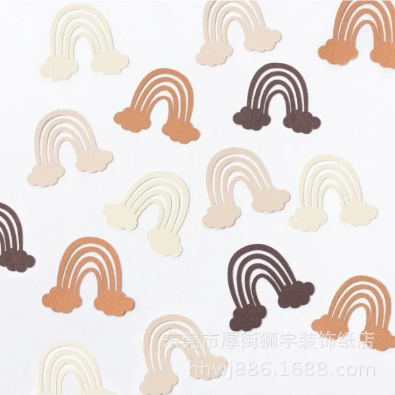 Богемная-тема-бумажное-конфетти-бохо-Радуга-детский-душ-день-рождения-стол-свадебное-украшение-3-4см-100шт