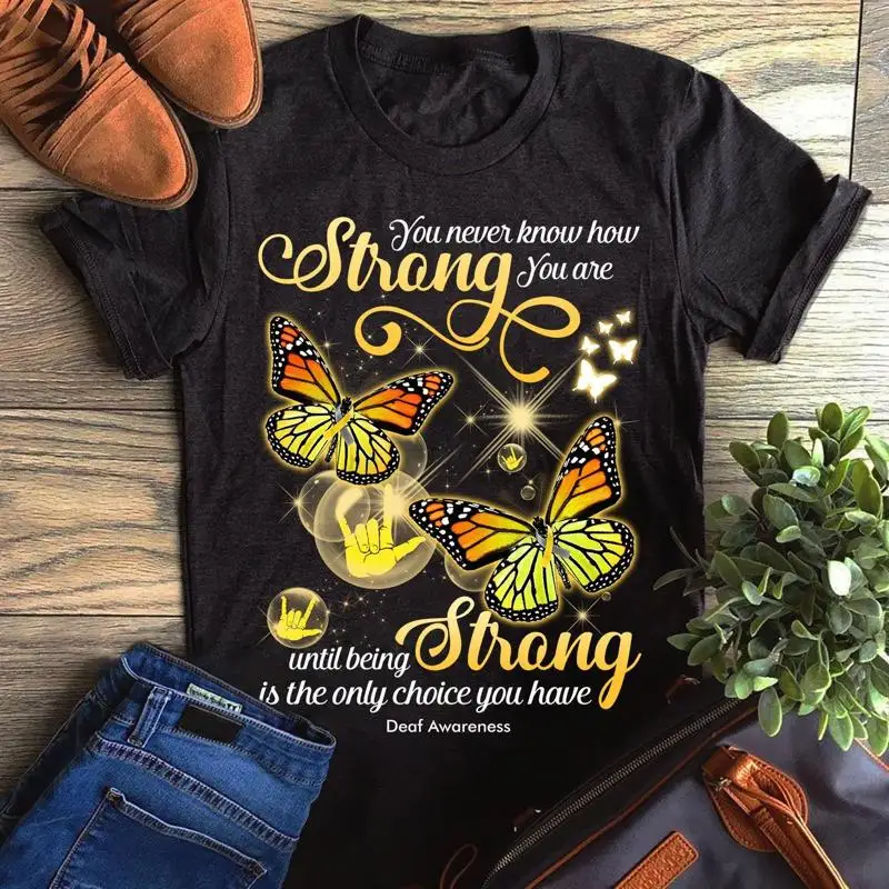 

Вы никогда не знаешь, как сильная, ты не доставляется сильным, это только выбор, футболка You H...