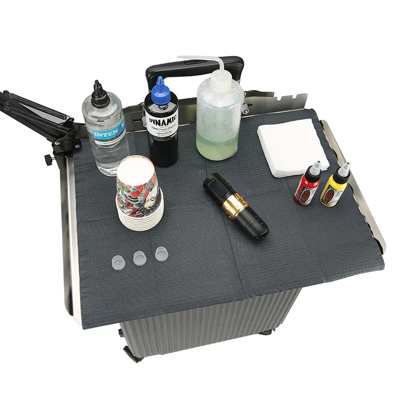 TAIDU Stainless Steel 304 Board For Suitcase Tattoo Desk Nail Desk Table For Tattoo Suitcase Makeup Tattoo Equipment