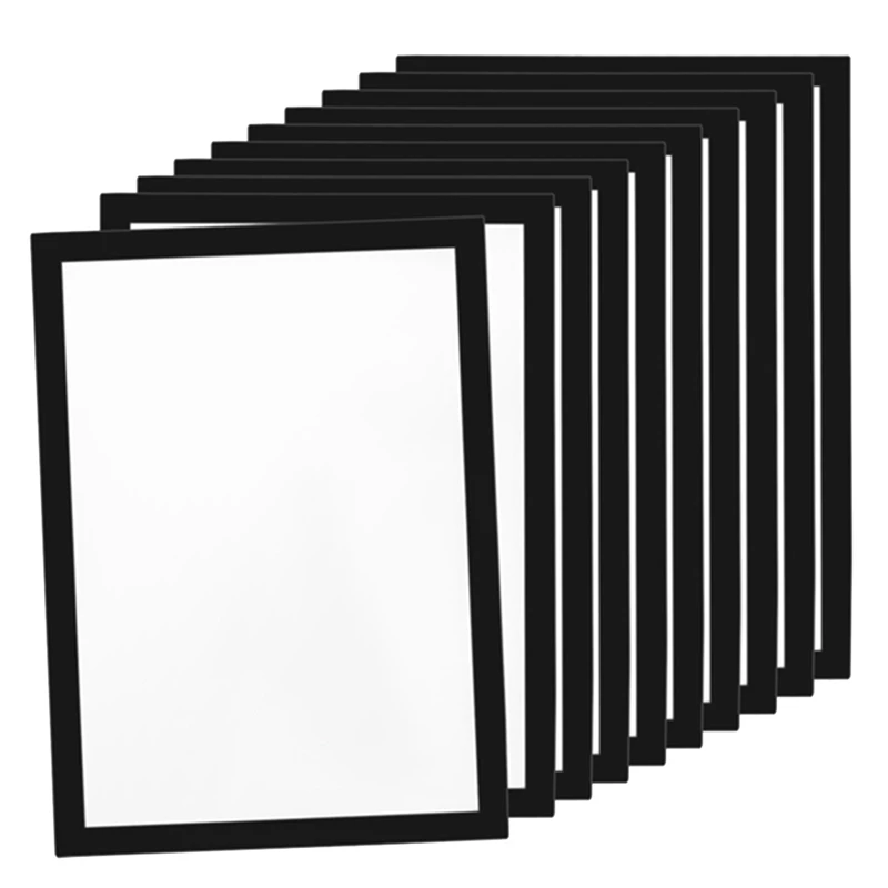 

Premium-10PCS A4 Magnetic Art Frames, Self Adhesive Magnetic Picture Frame Diamond Painting Frames Display Frame