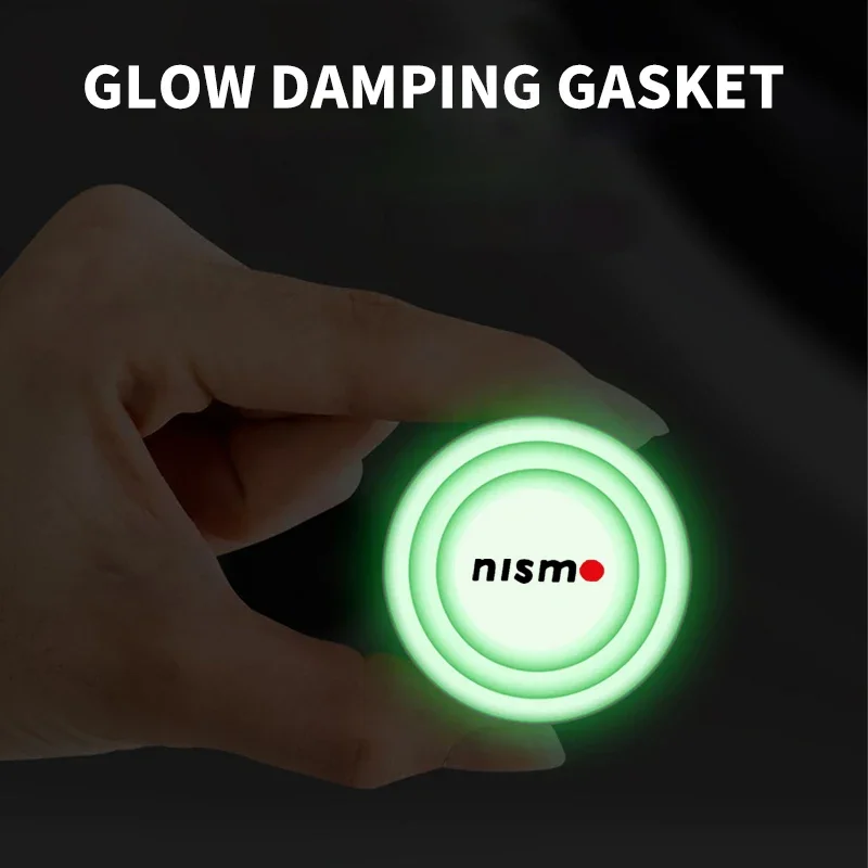 Luminous Anti-collision Silicone Pad Car Door Closing Anti-shock Stickers For Nismo Nissan Versa Almera X-Trail Xterra Qashqai