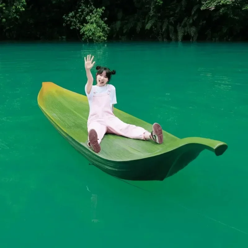 Barco vendedor caliente Barco de hoja de bambú Barco artístico