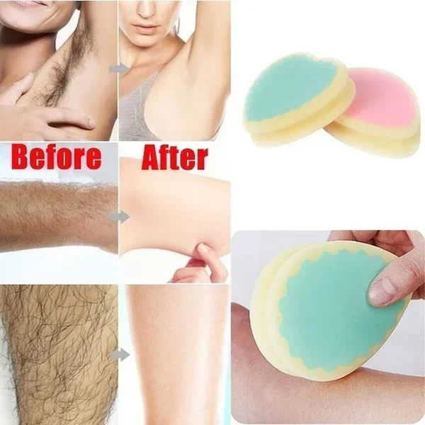 Magic Painless Sponge Hair Removal Depilation Sponge Pad Remove Hair Remover Effective Epilator Facial Body Hair Remover Tool