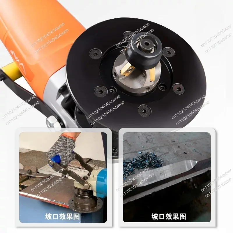 Flat beveling machine New electric steel plate stainless steel edge milling machine Handheld curved arc surface