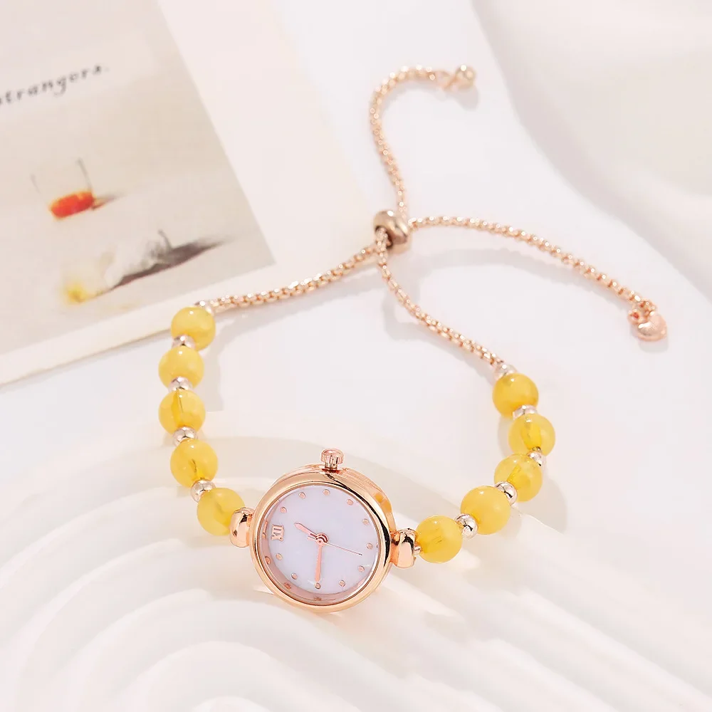 Romantic Style Quartz Watch Women Fashion Ball Strap Bracelet Elegant Dress Girls Wristwatches Female Clock Relojes Para Mujer